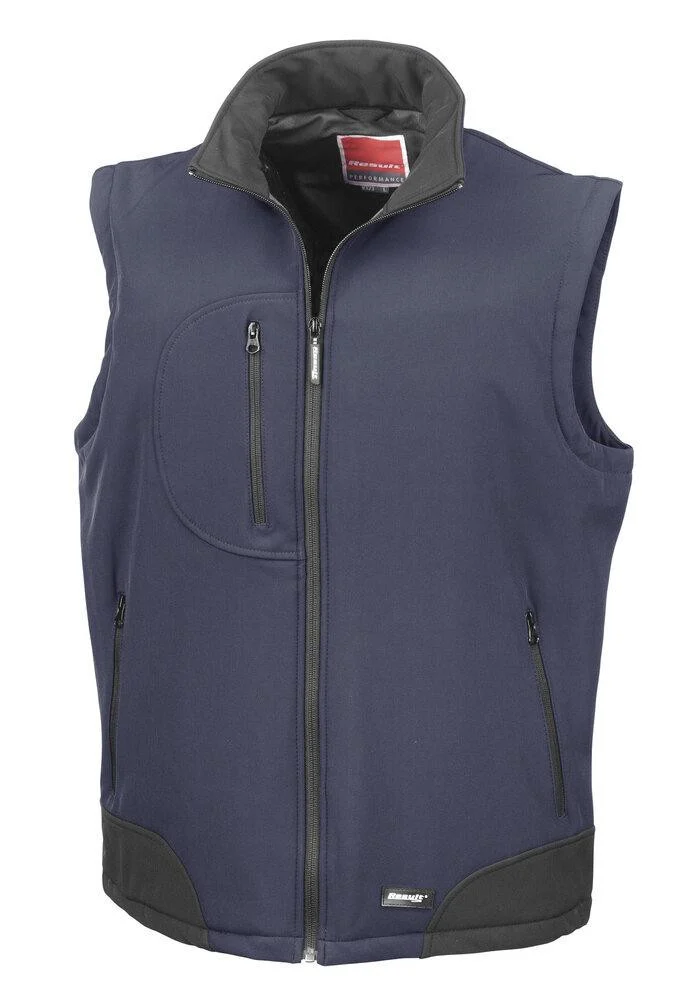 Result RS123 Softshell Bodywarmer Heren – Navy/Black