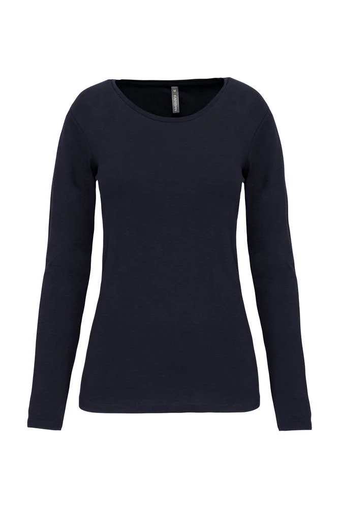 Kariban K3017 T-shirt Lange Mouwen Dames – Marine