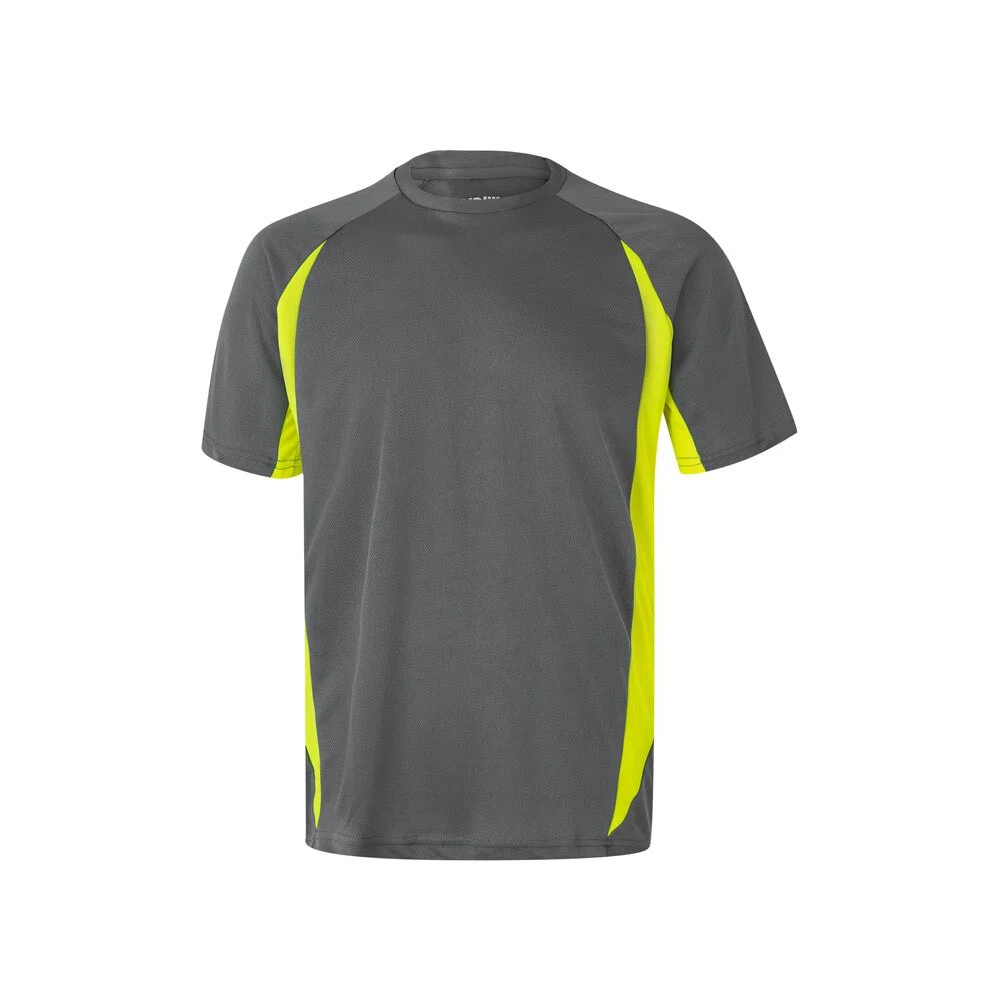 Velilla 36034 Sport Tweekleurig T-shirt – Grijs/Geel