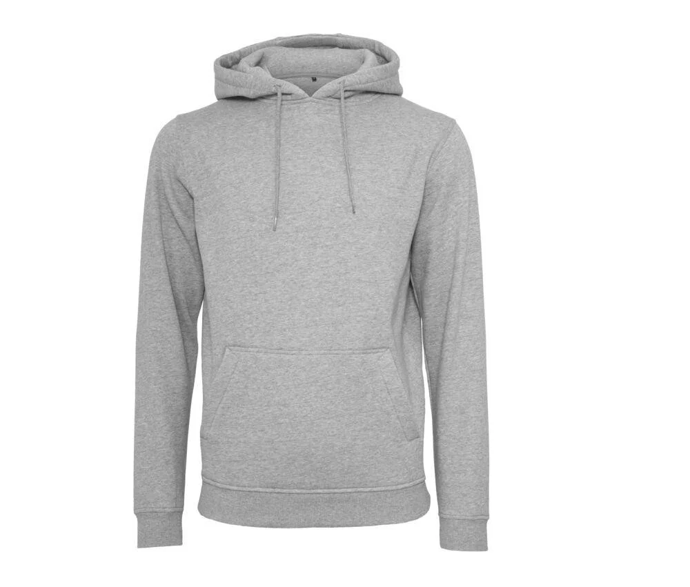 Build Your Brand BY011 Heavy Hoodie – Heather Grey