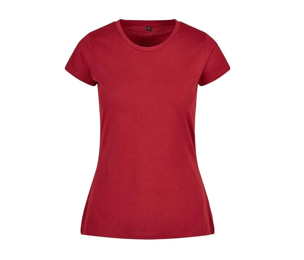 Build Your Brand BYB012 Basic T-shirt Dames – Burgundy