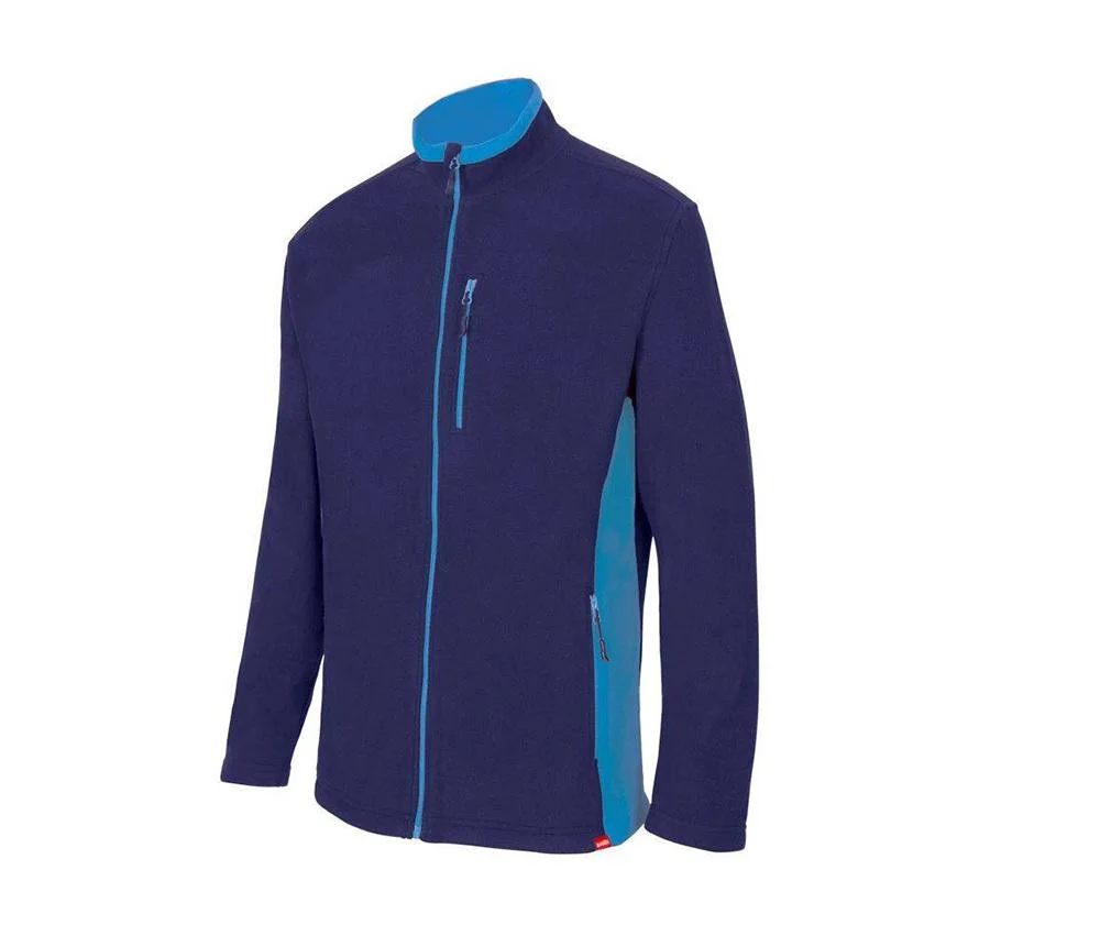 Velilla V1504 Tweekleurige Fleecejas Heren – Navy / Sky Blue