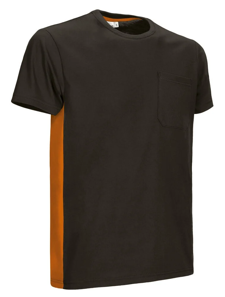 Valento CAVATHU Thunder T-shirt – black-party orange
