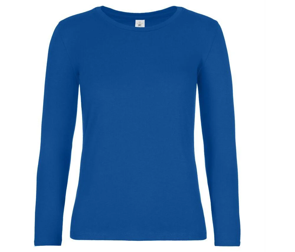 B&C BC08T #E190 T-shirt Lange Mouwen Dames – Royal blue