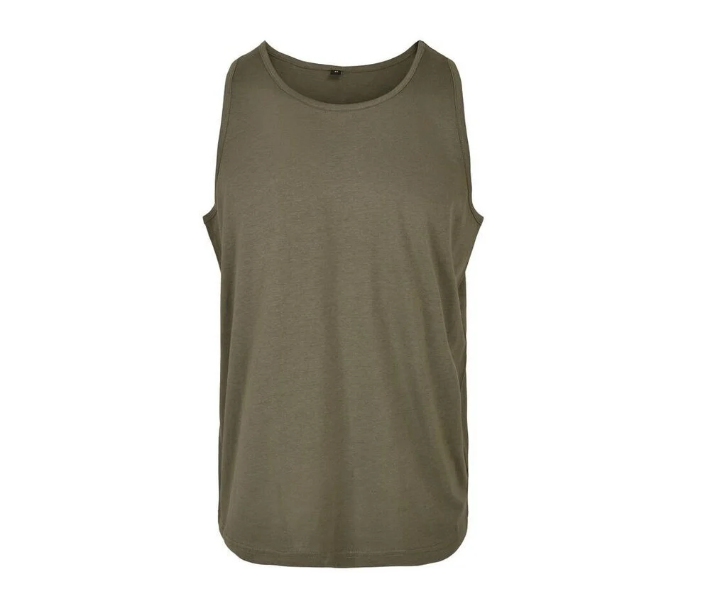 Build Your Brand BYB011 Basic Tanktop – Olive