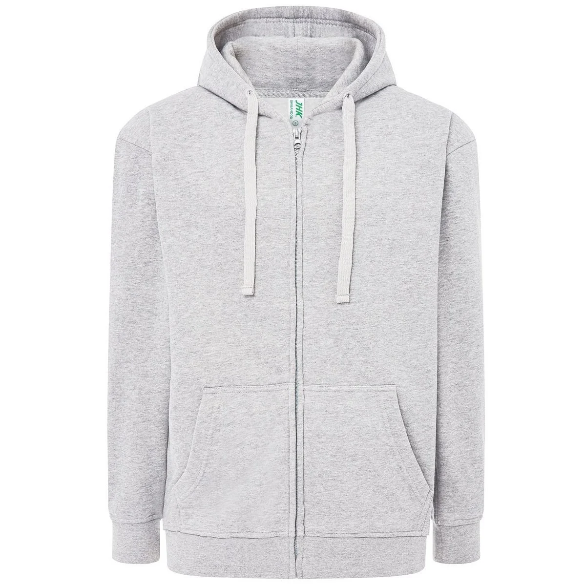 JHK JK297 Hoodie met Rits – Ash Melange
