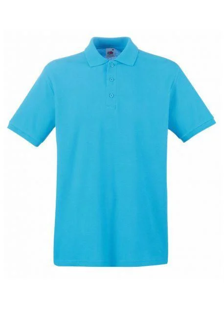 Fruit of the Loom SC385 Premium Polo – Azure Blue