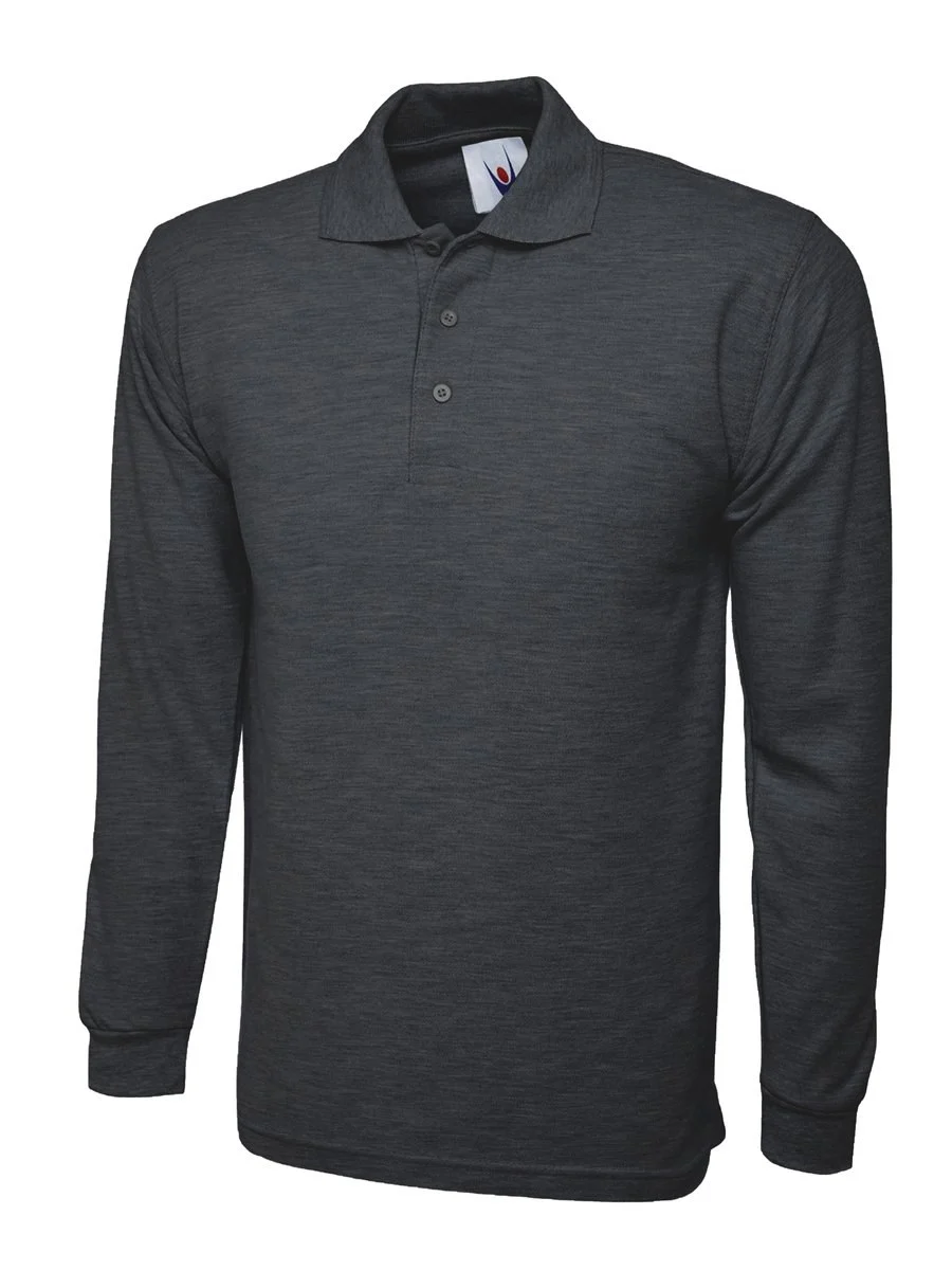 Radsow by Uneek UC113 Polo Lange Mouwen – Houtskool