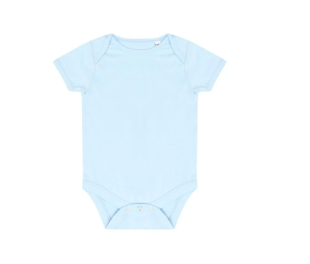 Larkwood LW500 Baby Romper Korte Mouw – Pale Blue