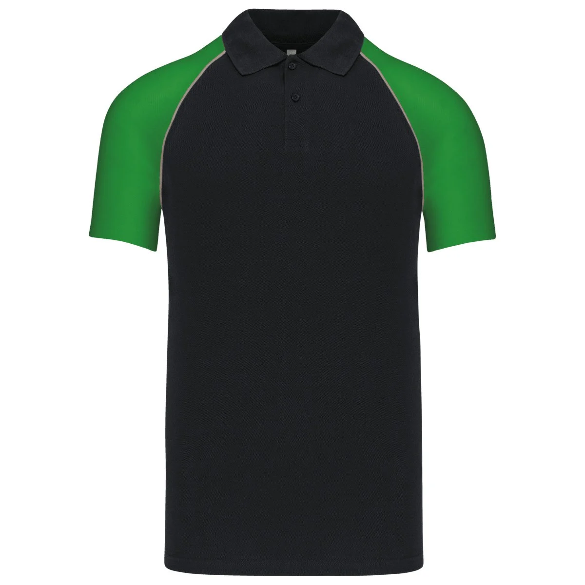 Kariban K226 Tweekleurig Polo – Zwart/groen