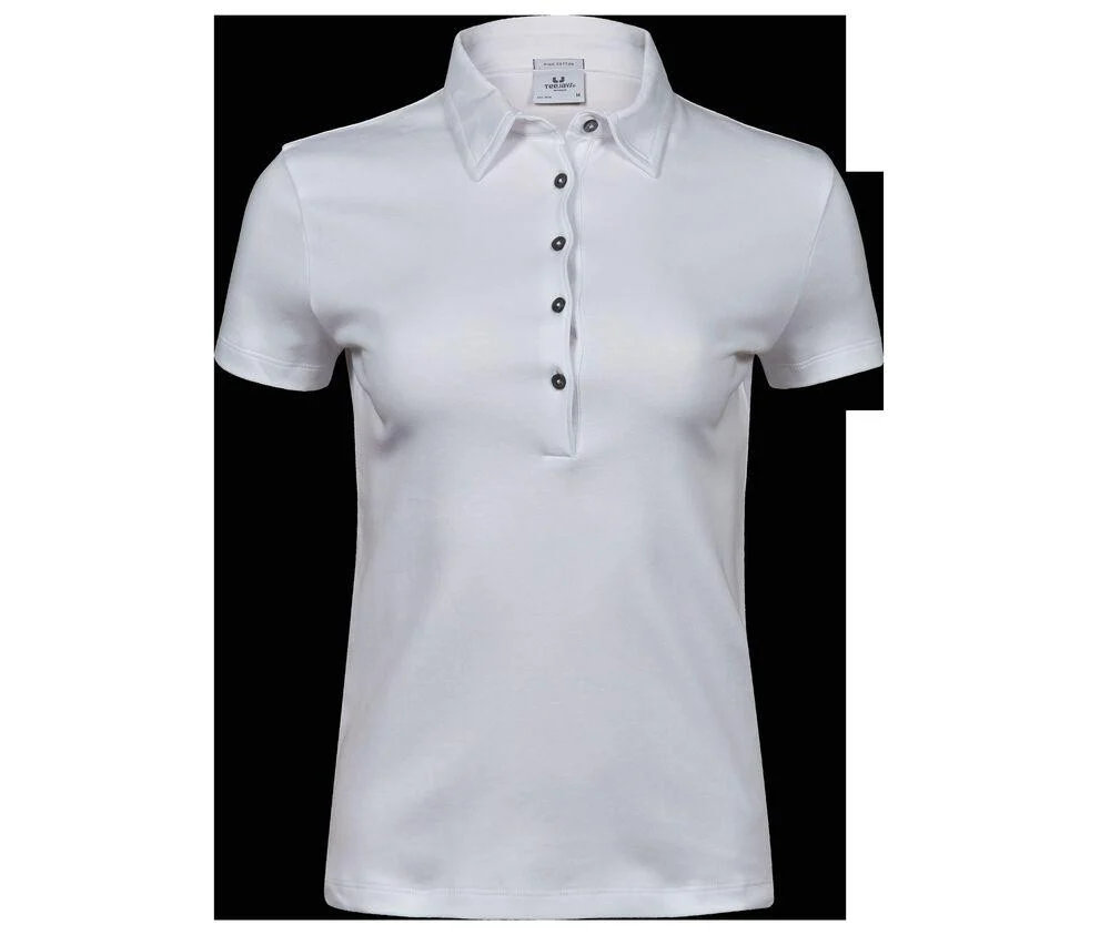 Tee Jays TJ1441 Pima Katoenen Polo Dames – White