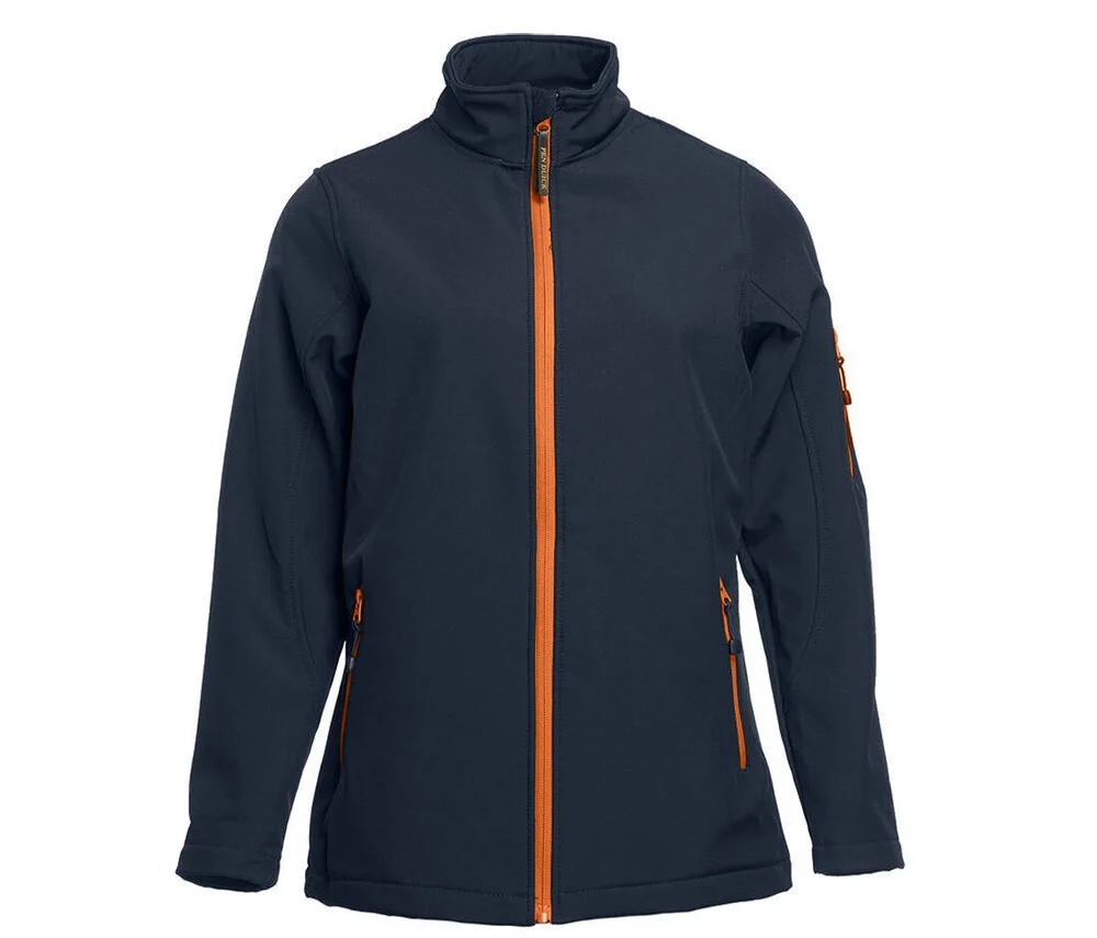 Pen Duick PK769 Atlantic Softshell Jas Dames – Navy / Orange