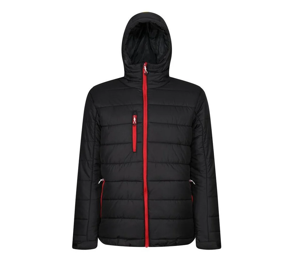 Regatta RGA241 Gewatteerde Jas – Black / Classic Red
