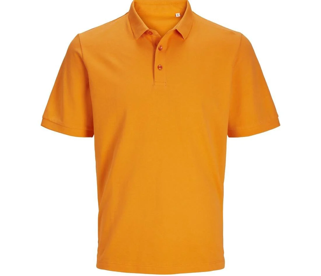 Jack & Jones JJ7556 Polo in Biologisch Katoen – Vibrant Orange