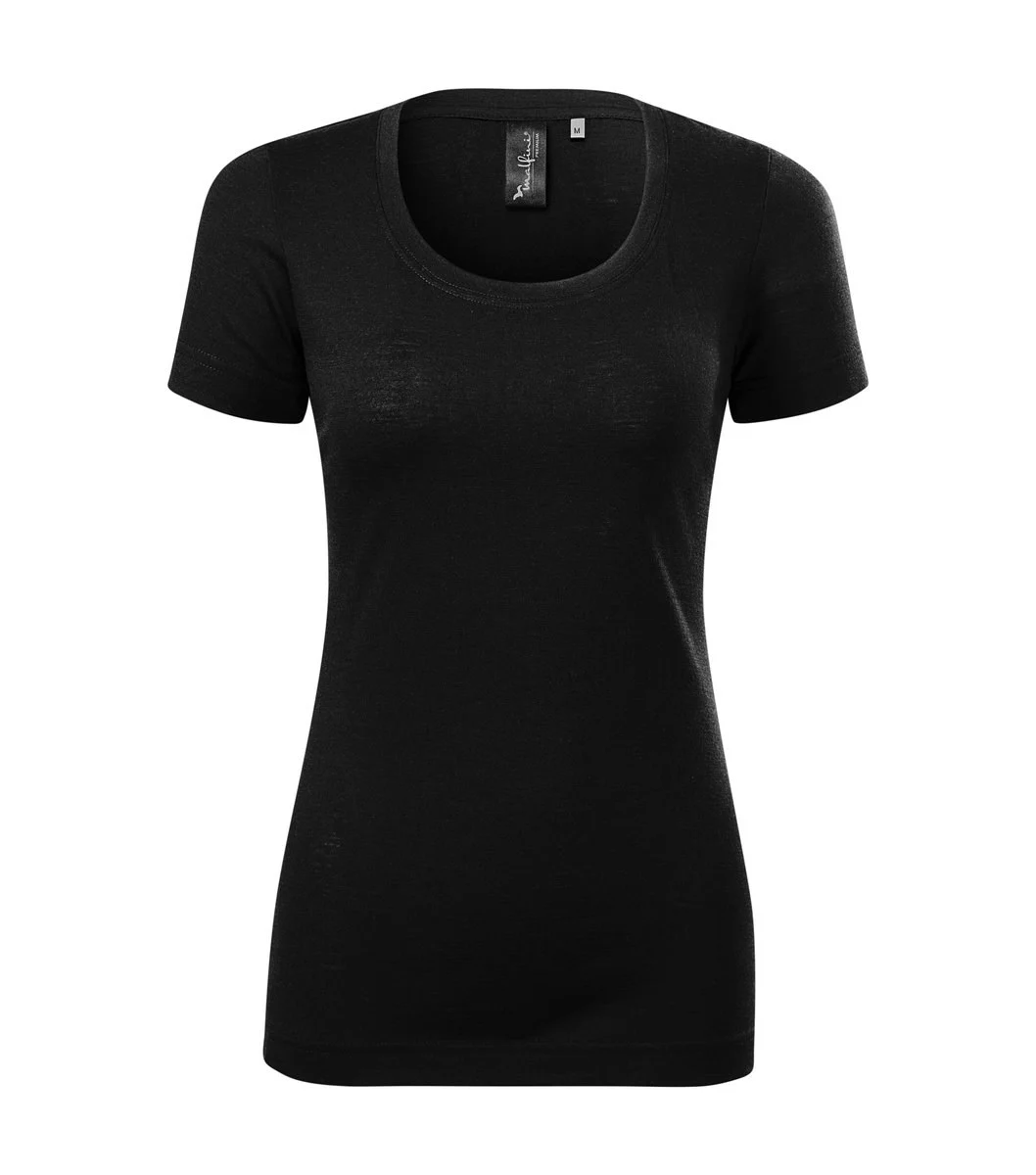 Malfini 158 Merino Rise T-shirt Dames – Zwart