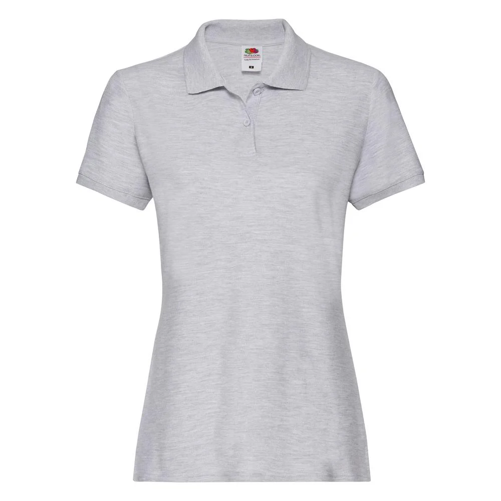 Fruit of the Loom SC63030 Polo Dames – Heide Grijs