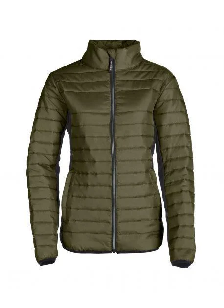 Pen Duick PK518 Boston Gewatteerde Jas Dames – Olive/Black