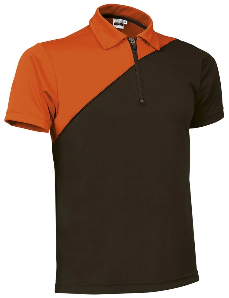 Valento POVAACE Ace Polo – black-fluo orange