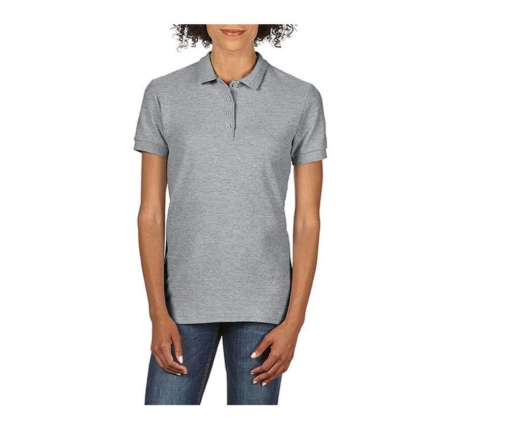 Gildan GN48L Softstyle Dubbele Piqué Polo Dames – Sport Grey