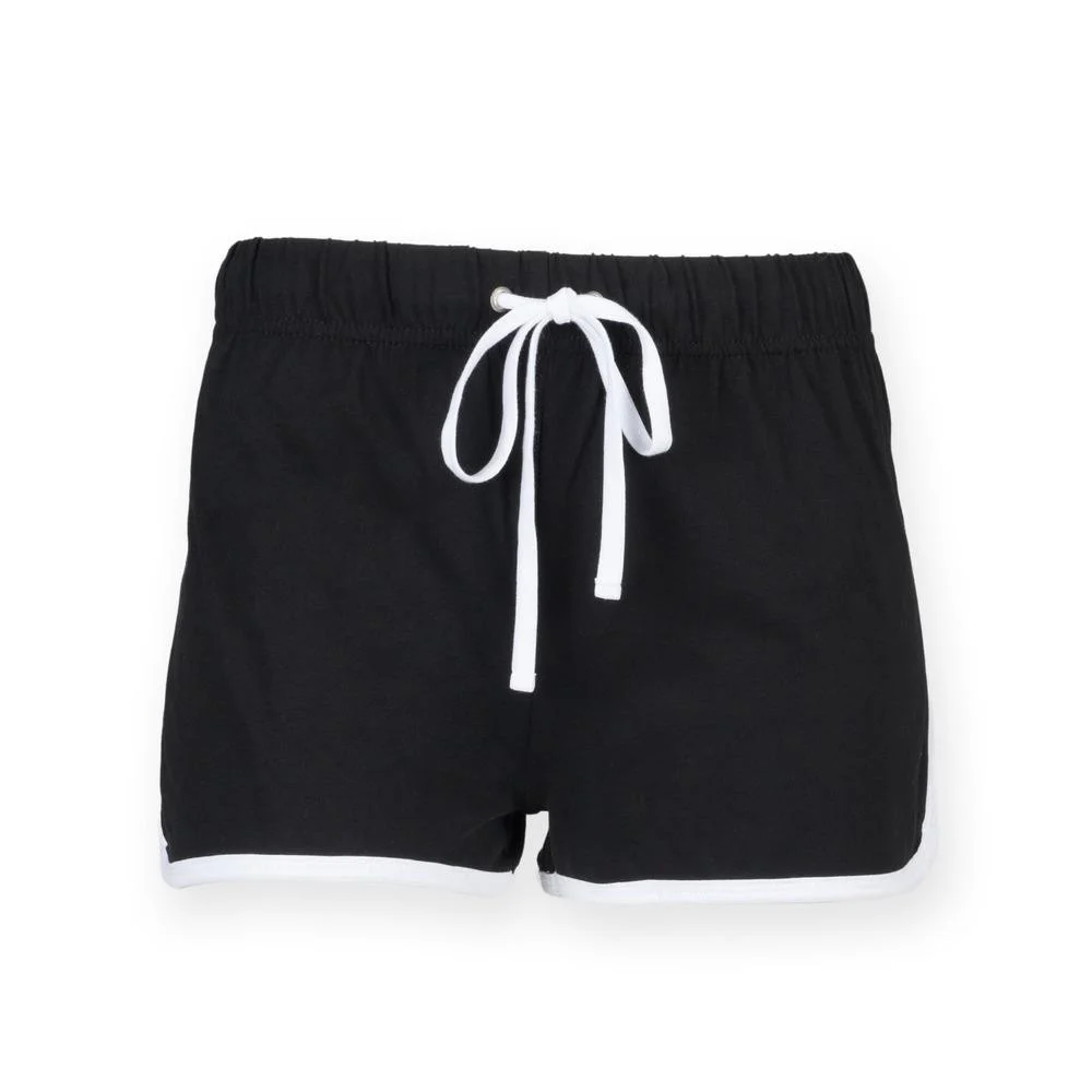 SF Women SK069 Retro Short Dames – Black / White