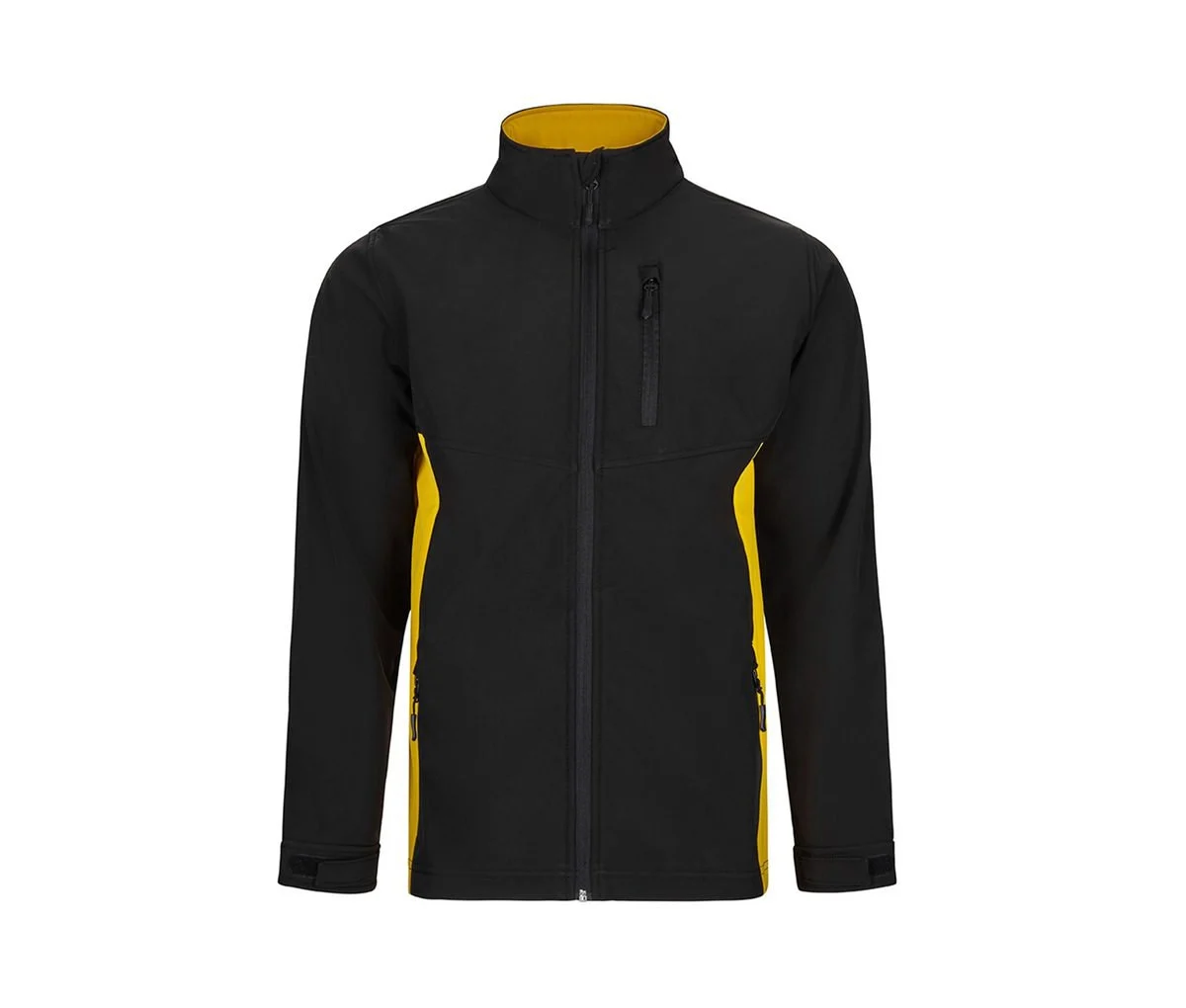 Velilla V1064 Tweekleurige Softshell Jas – Black / Yellow