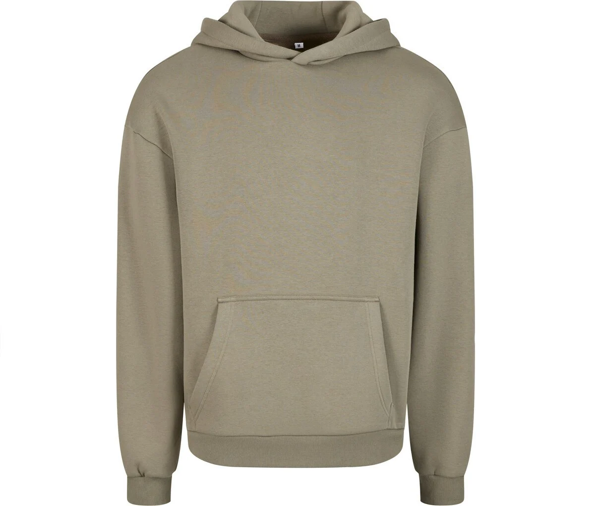 Build Your Brand BY284 Fluffy Hoodie – Pale Olive