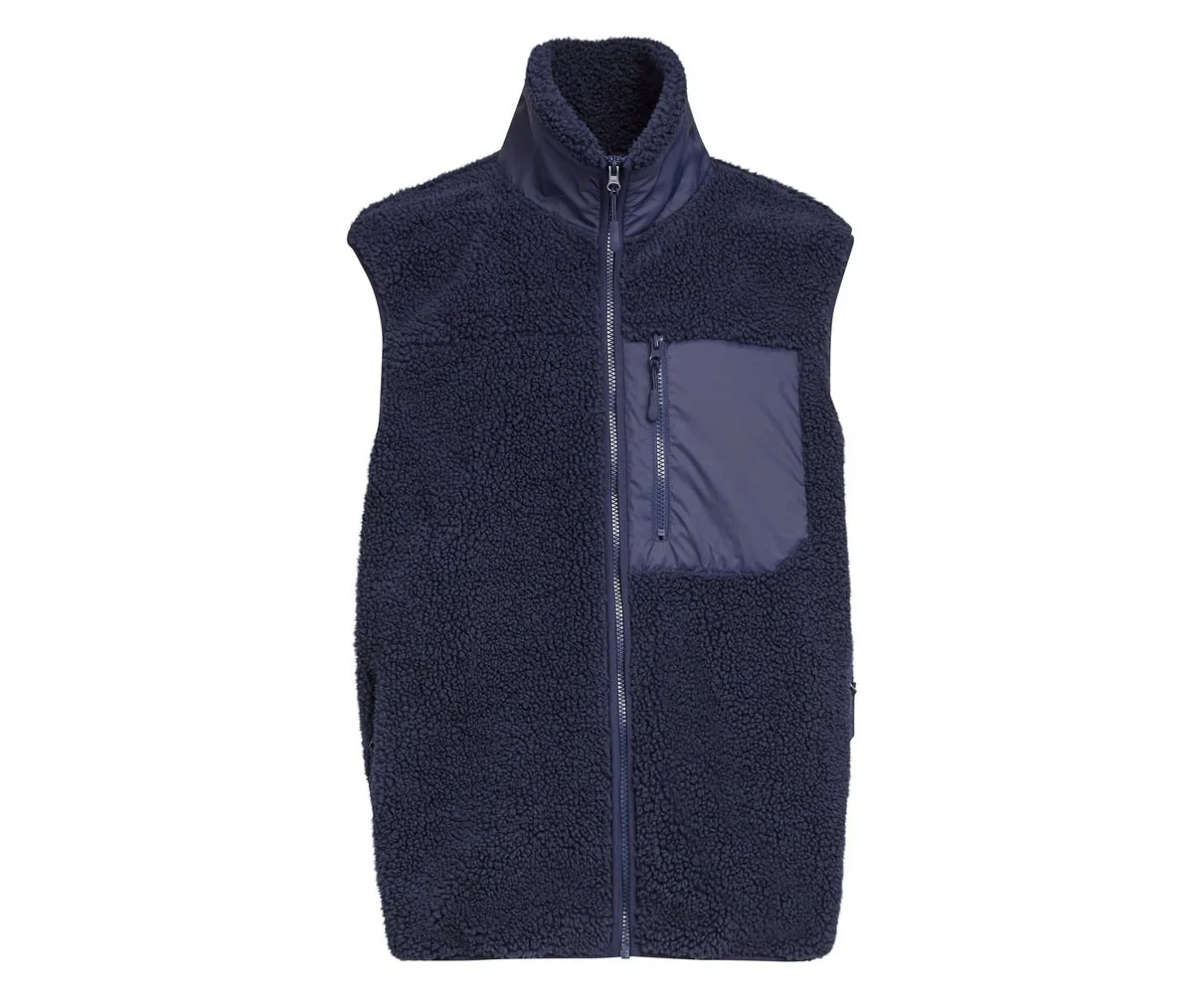 Build Your Brand BY407 Fleece Bodywarmer – Navy