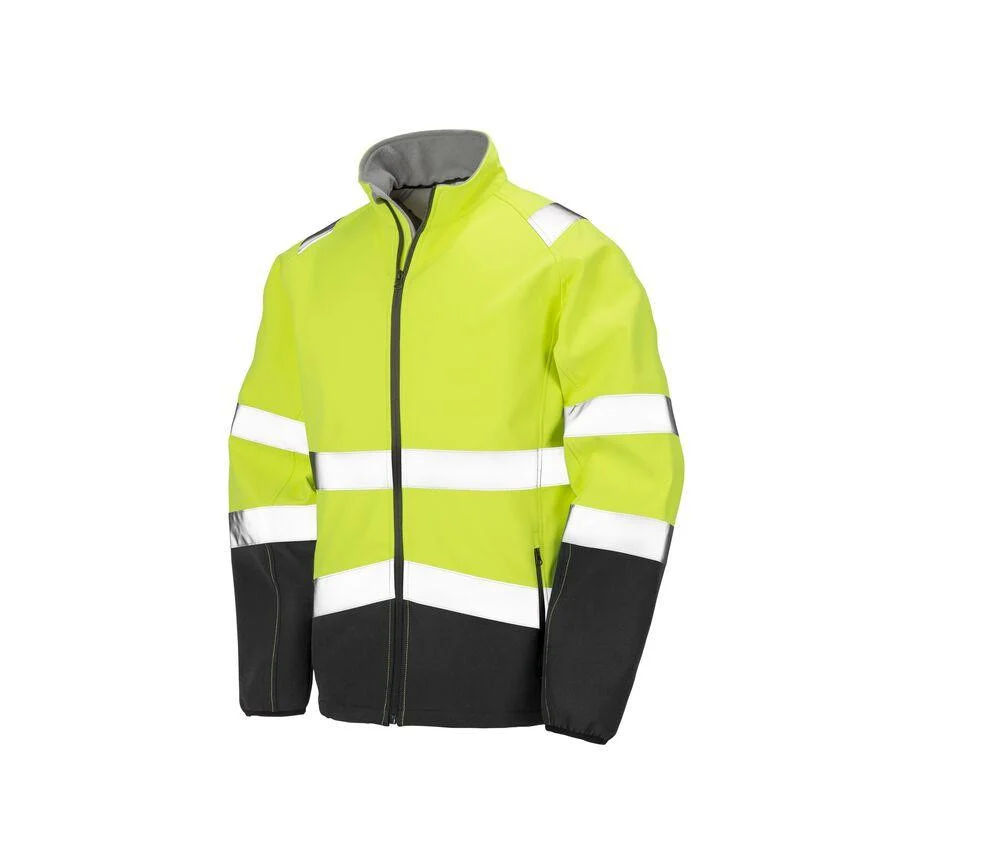 Result RS450 Softshell Jas Hoge Zichtbaarheid – Fluorescent Yellow / Black