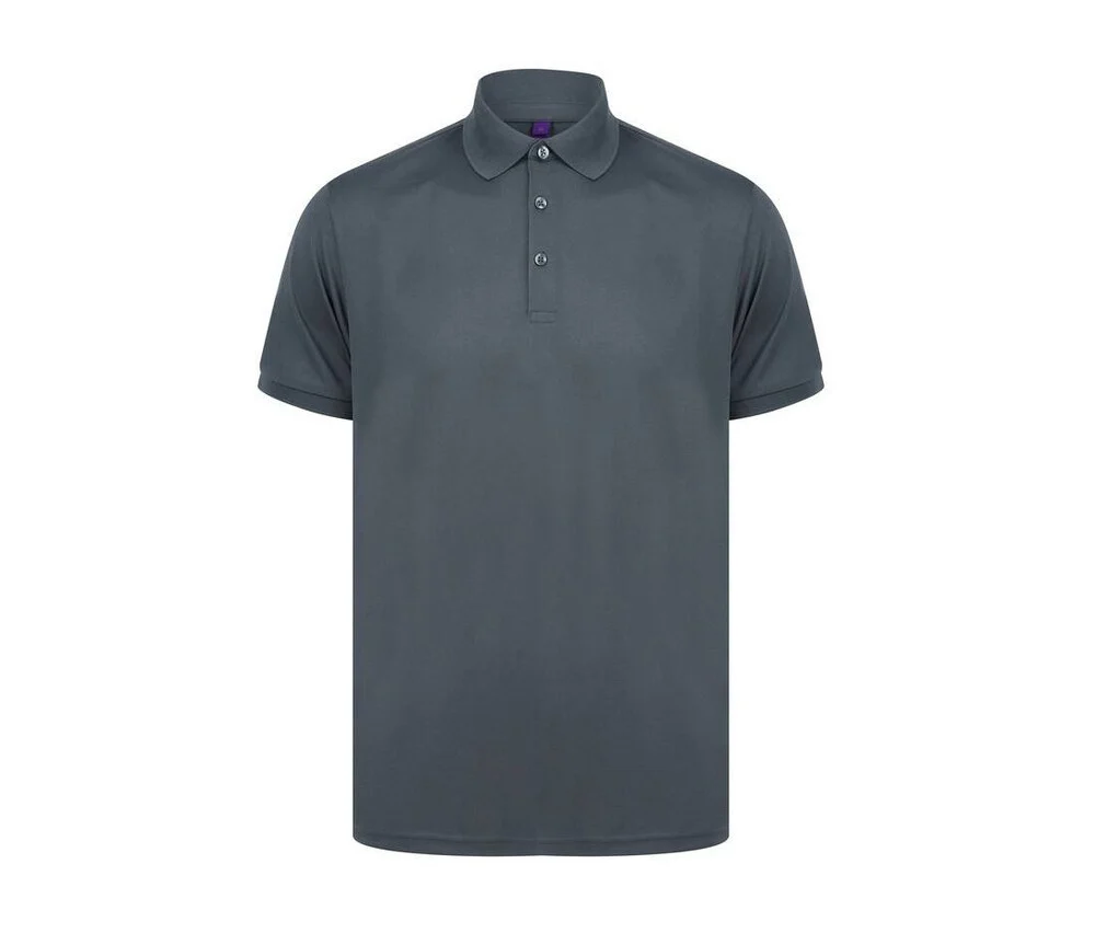 Henbury HY465 Gerecycled Polyester Polo – Charcoal