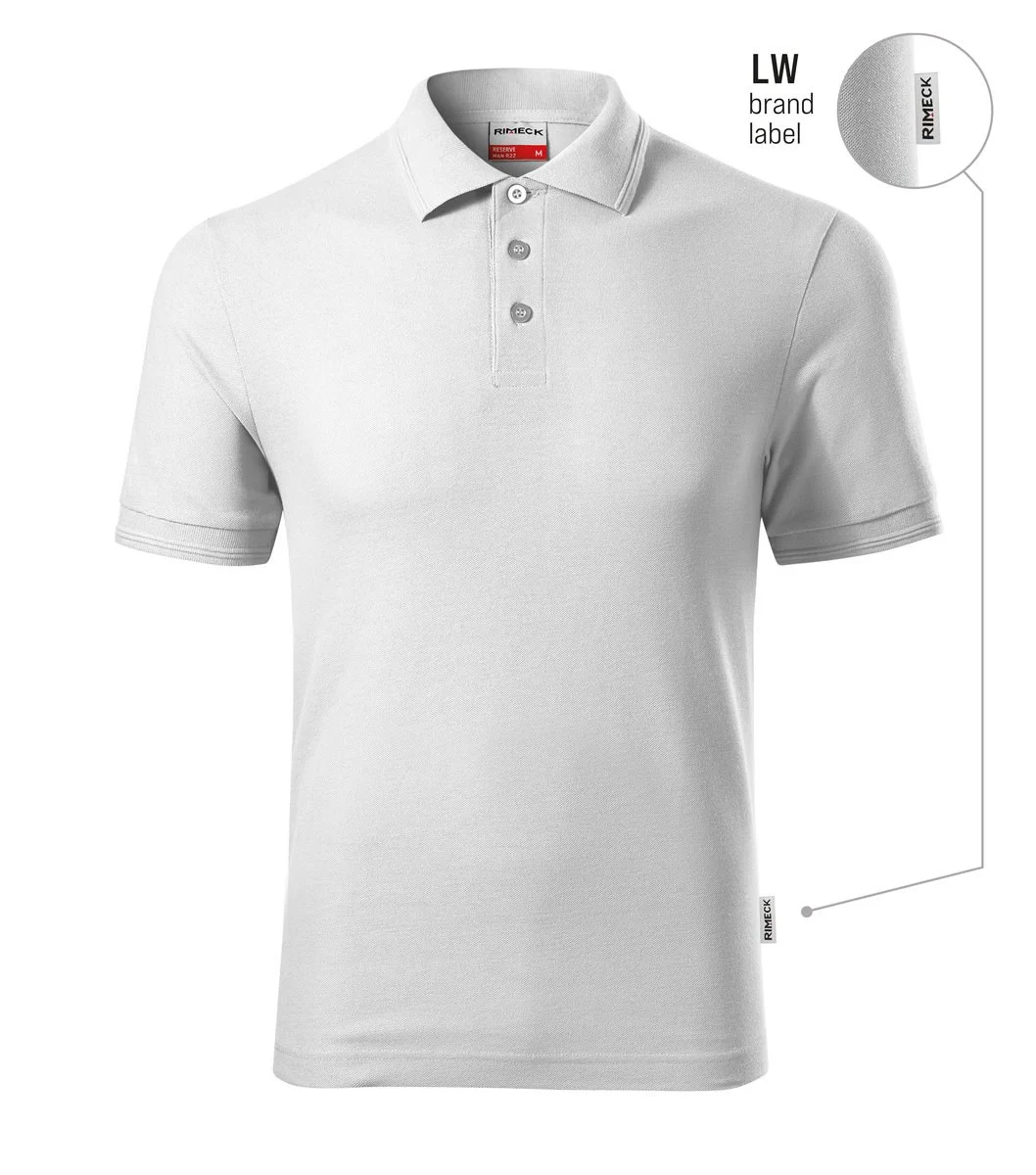 Rimeck R22 Reserve Polo – wit 00 (merklabel)