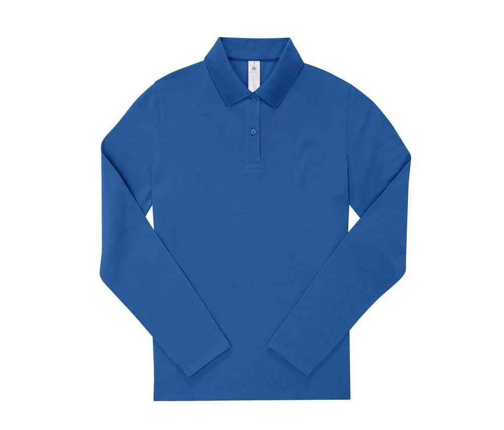 B&C BCW464 210 Polo Lange Mouwen Dames – Royal Blue
