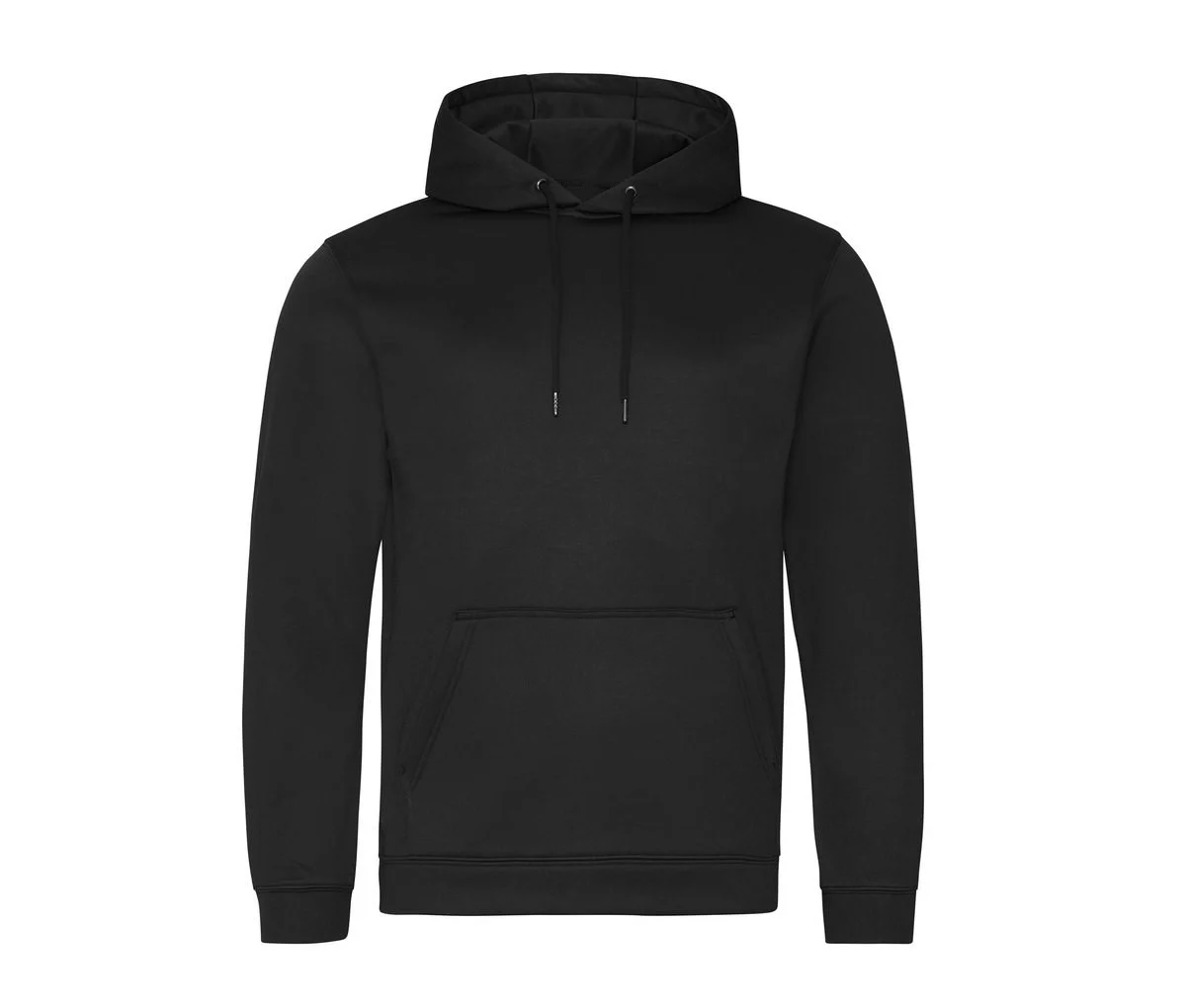 AWDIS JH006 Sports Polyester Hoodie – Jet Black