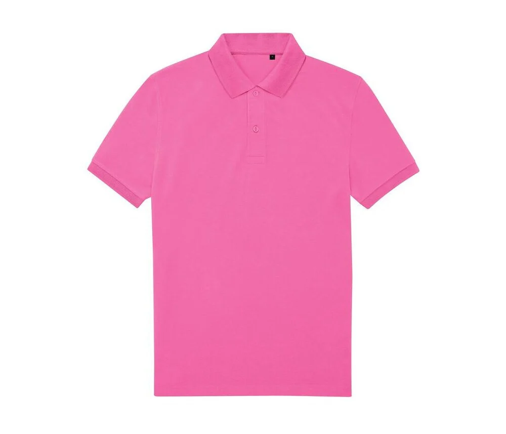 B&C BCU428 65/35 Gerecycled Polyester Polo Heren – Lotus Pink