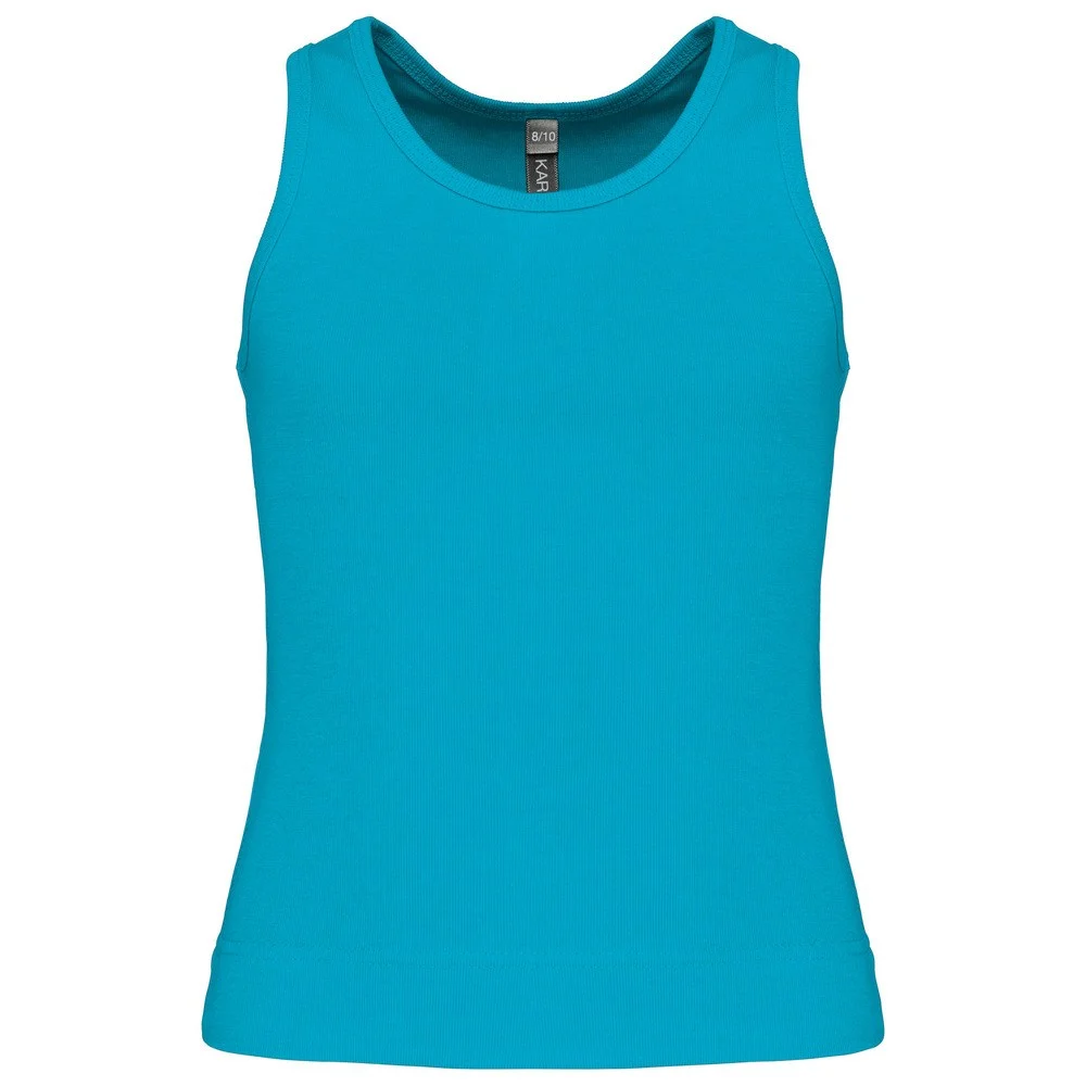 Kariban K362 Racerback Top Kinderen – Diep turkoois