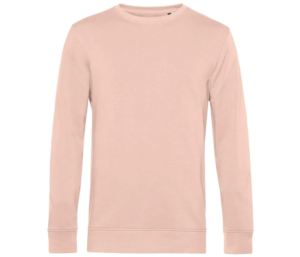 B&C BCU31B Biologische Sweater – Soft Rose