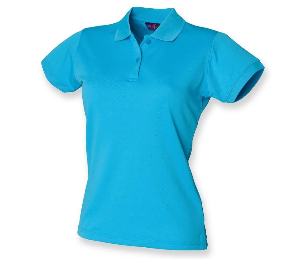 Henbury HY476 Ademende Coolplus® Polo Dames – Turquoise