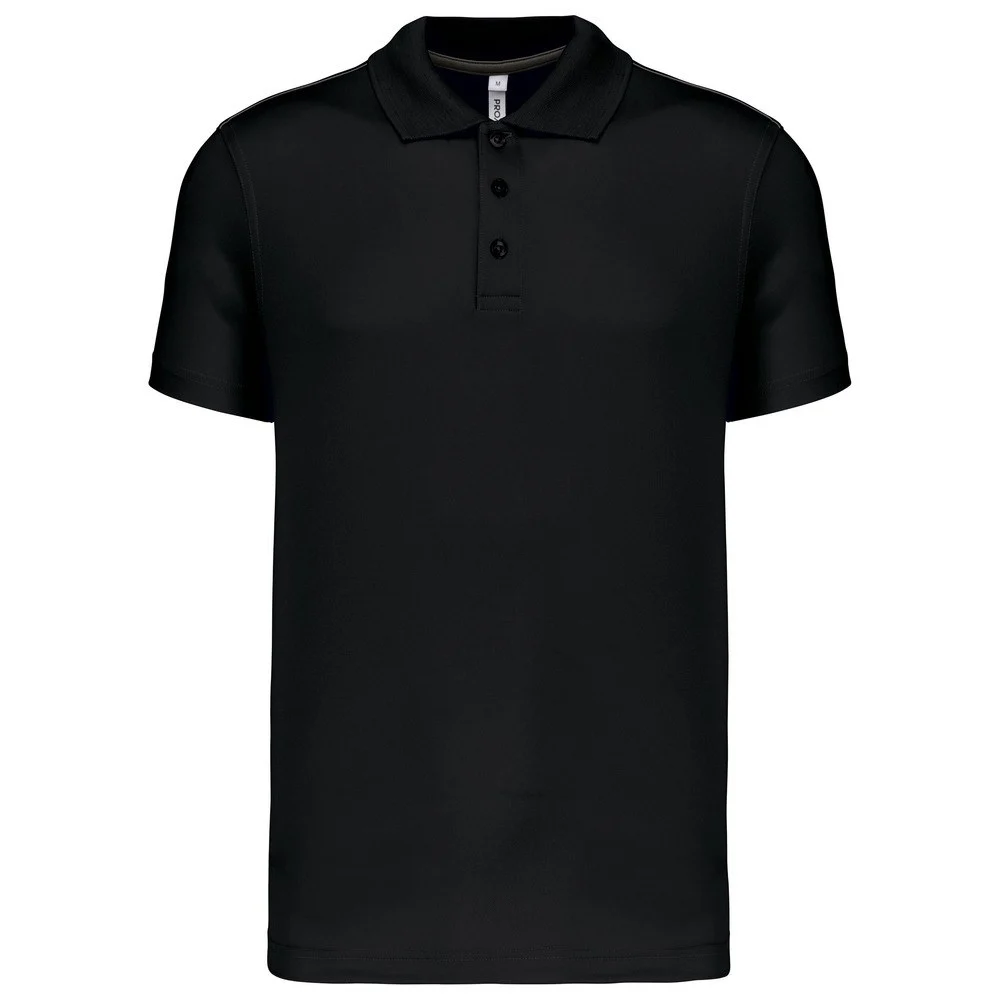 Proact PA480 Sportpolo Heren – Zwart/Zwart