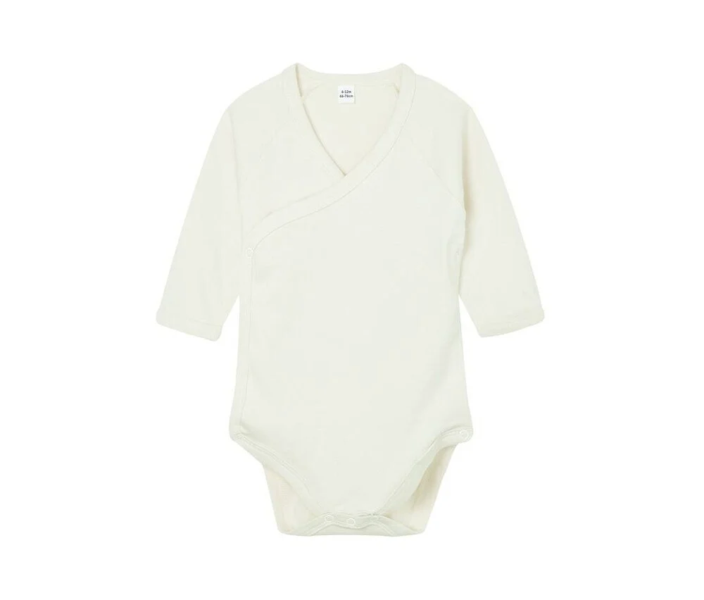 Babybugz BZ060 Baby Romper Lange Mouwen – Organisch Natuurlijk