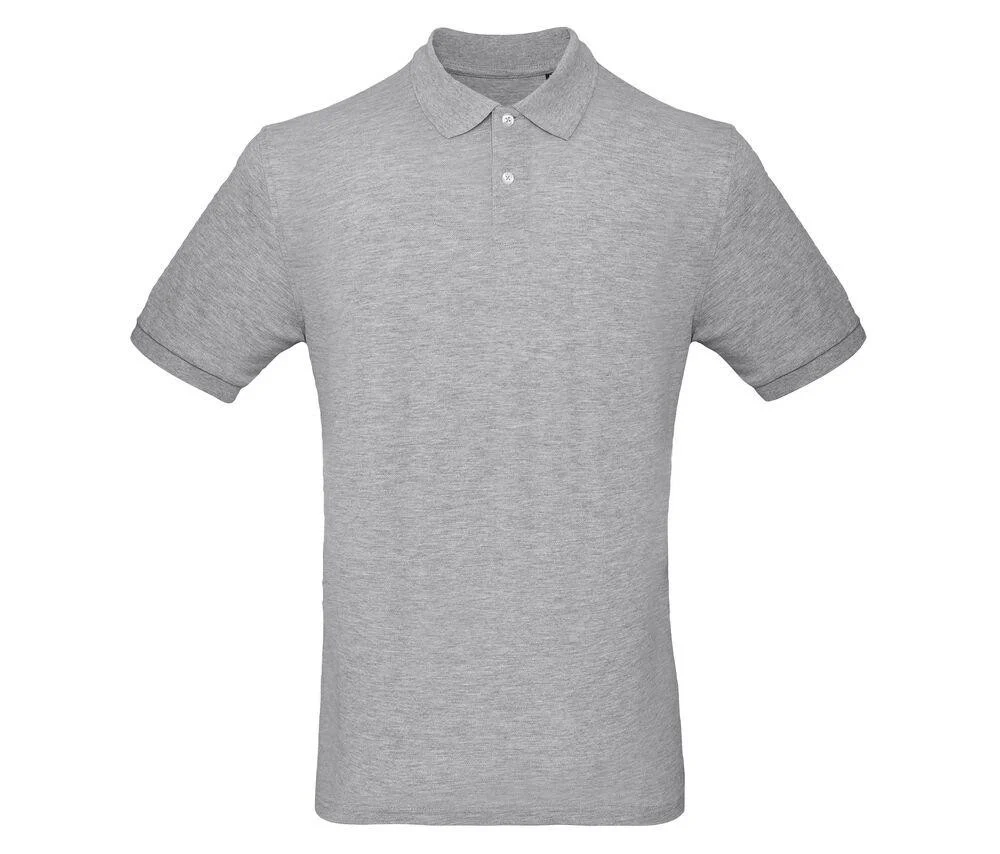 B&C BC400 Inspire Polo Heren – Heather Grey