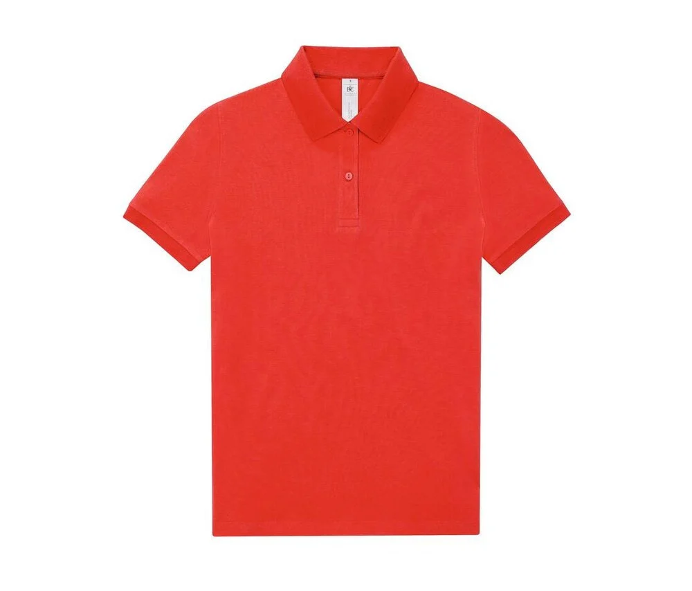 B&C BCW461 Fijne Piqué Polo Dames – Red
