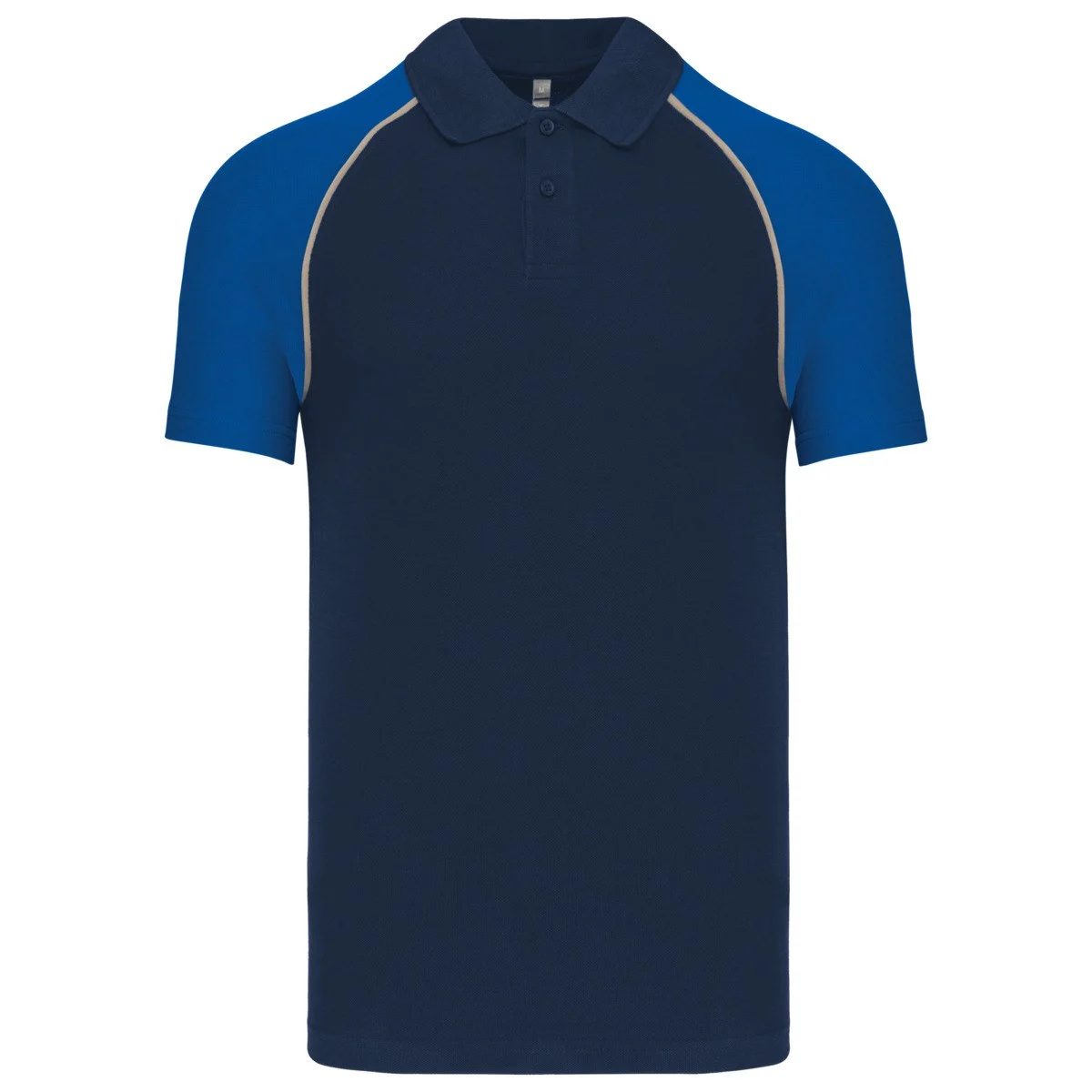 Kariban K226 Tweekleurig Polo – Marine/Royaalblauw