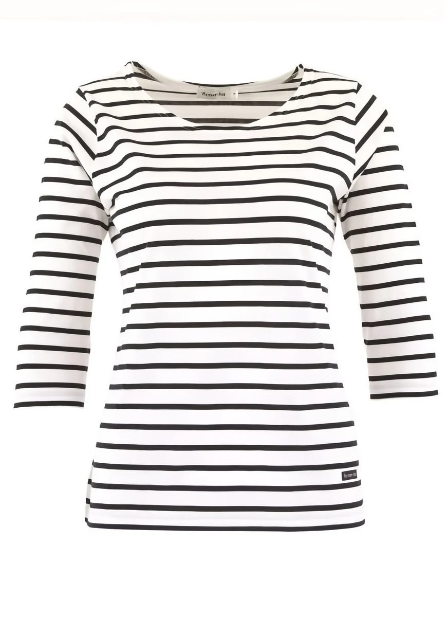 Armor Lux AM225 Cap Coz Breton Shirt Dames – Blanc/Navire