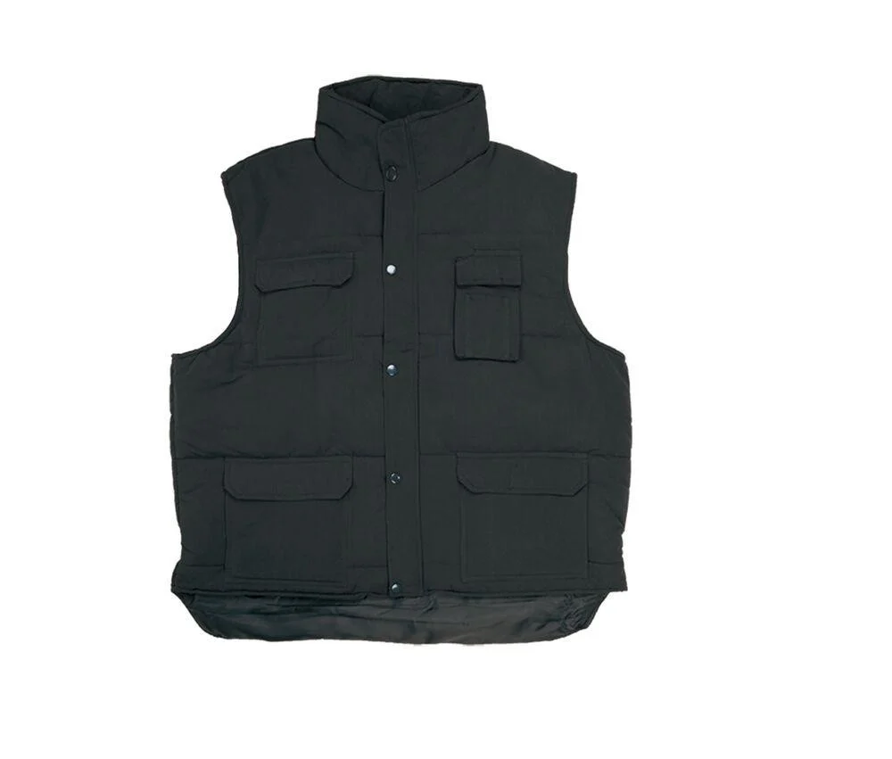 Velilla VL108 Multi-pocket Gewatteerde Bodywarmer – Black