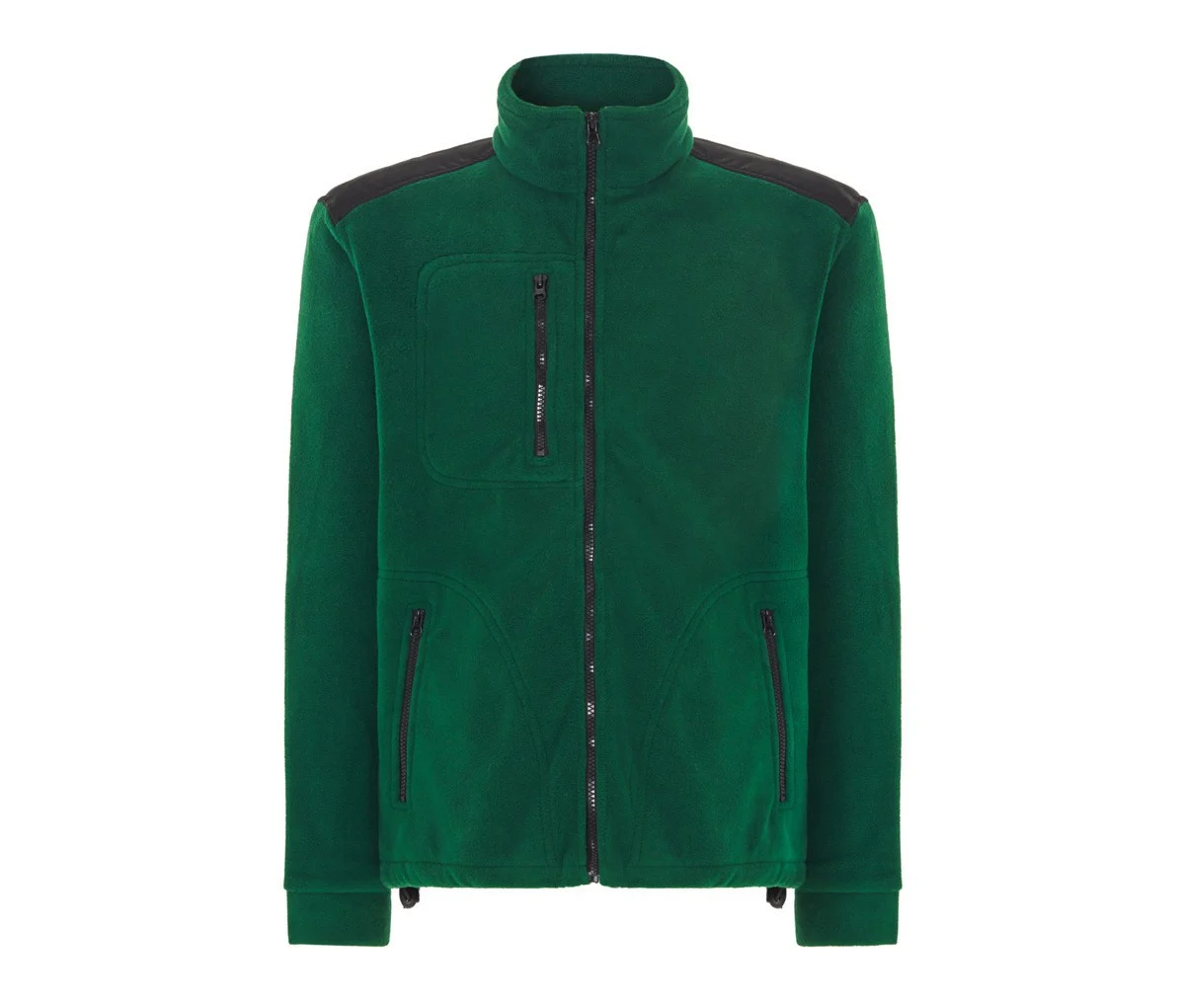 JHK JK340 Fleecejas met Volledige Rits – Bottle Green/Black