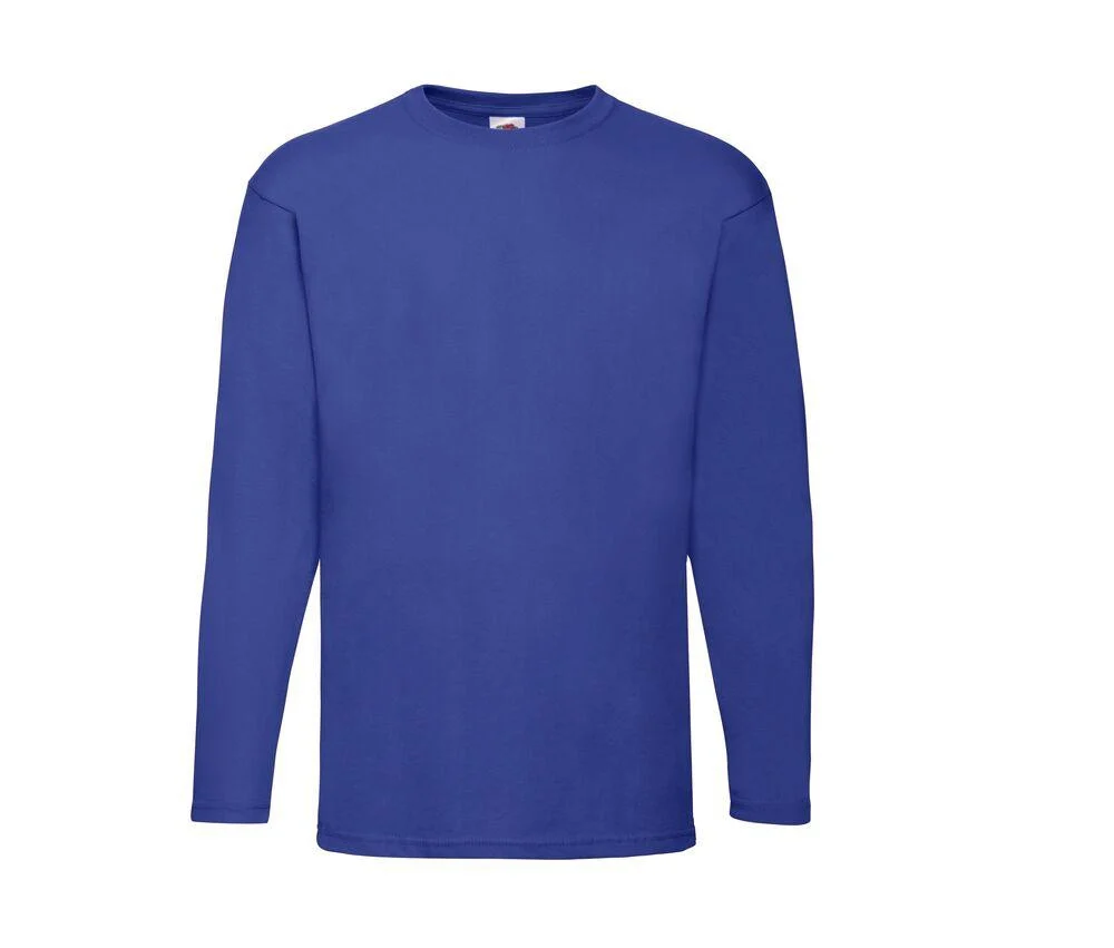 Fruit of the Loom SC233 Valueweight T-shirt Lange Mouwen – Royal Blue