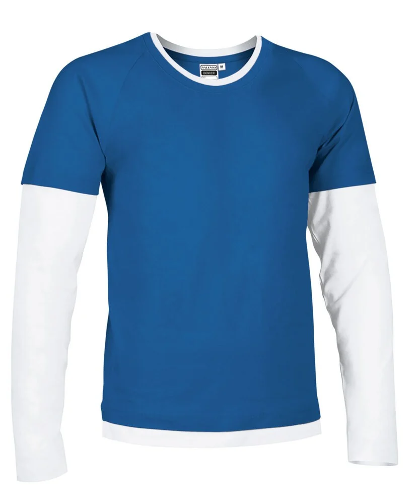 Valento CAVADEN Denver T-shirt Heren – royal blue-white