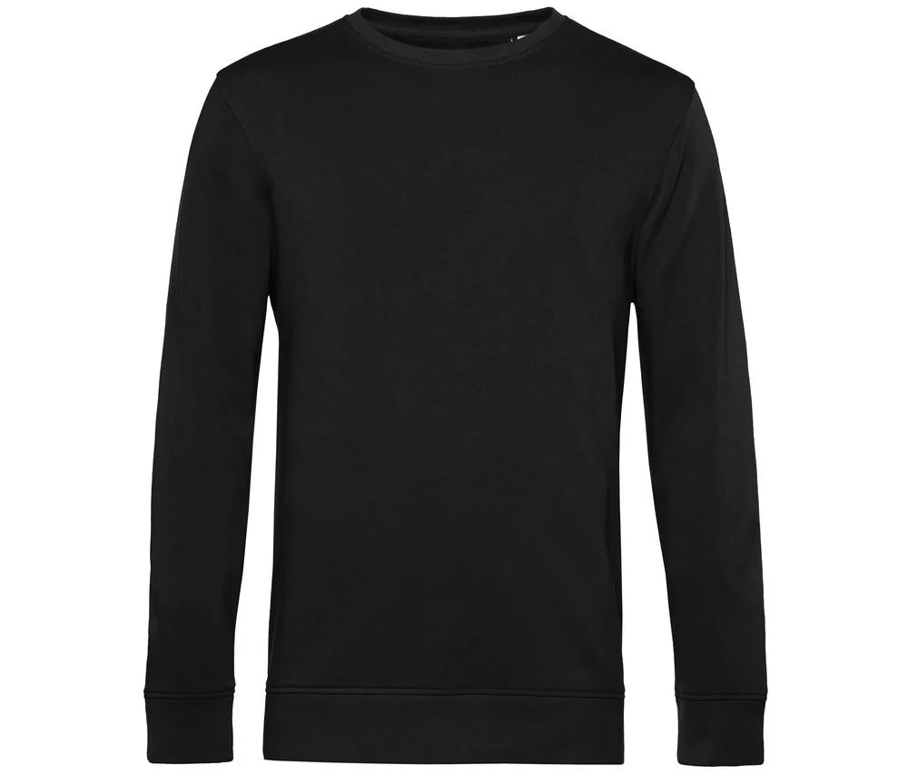 B&C BCU31B Biologische Sweater – Black Pure