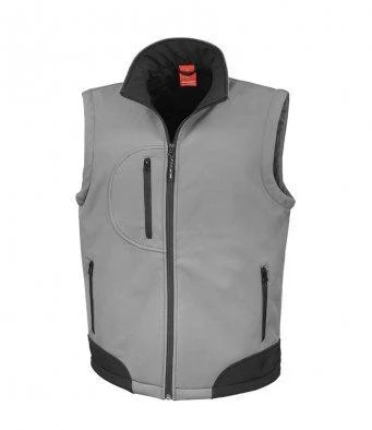 Result RS123 Softshell Bodywarmer Heren – Workguard Grey/Black