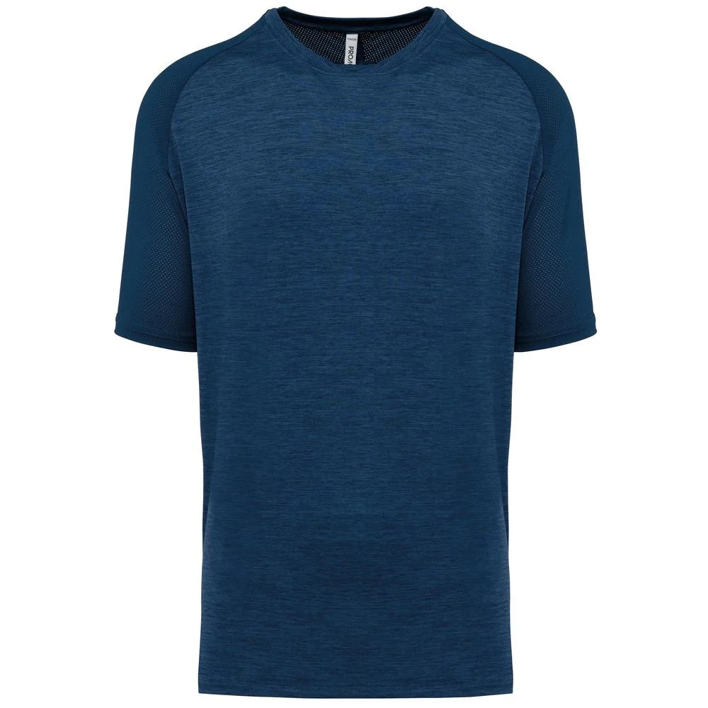 Proact PA4030 Sport Tweekleurig Raglan T-shirt Heren – Sportief marine / Marl Sportief marine