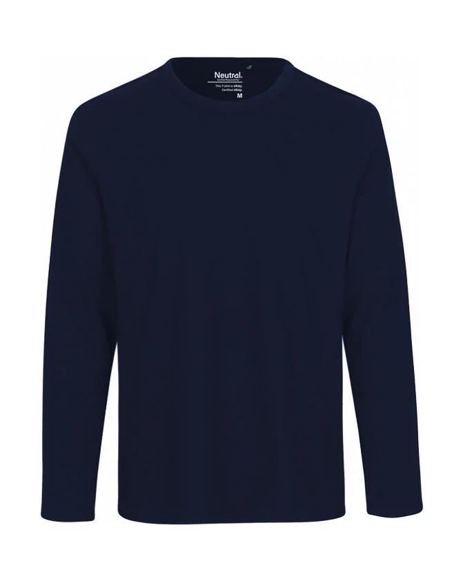 Neutral O61050 T-shirt Lange Mouwen Heren – Navy